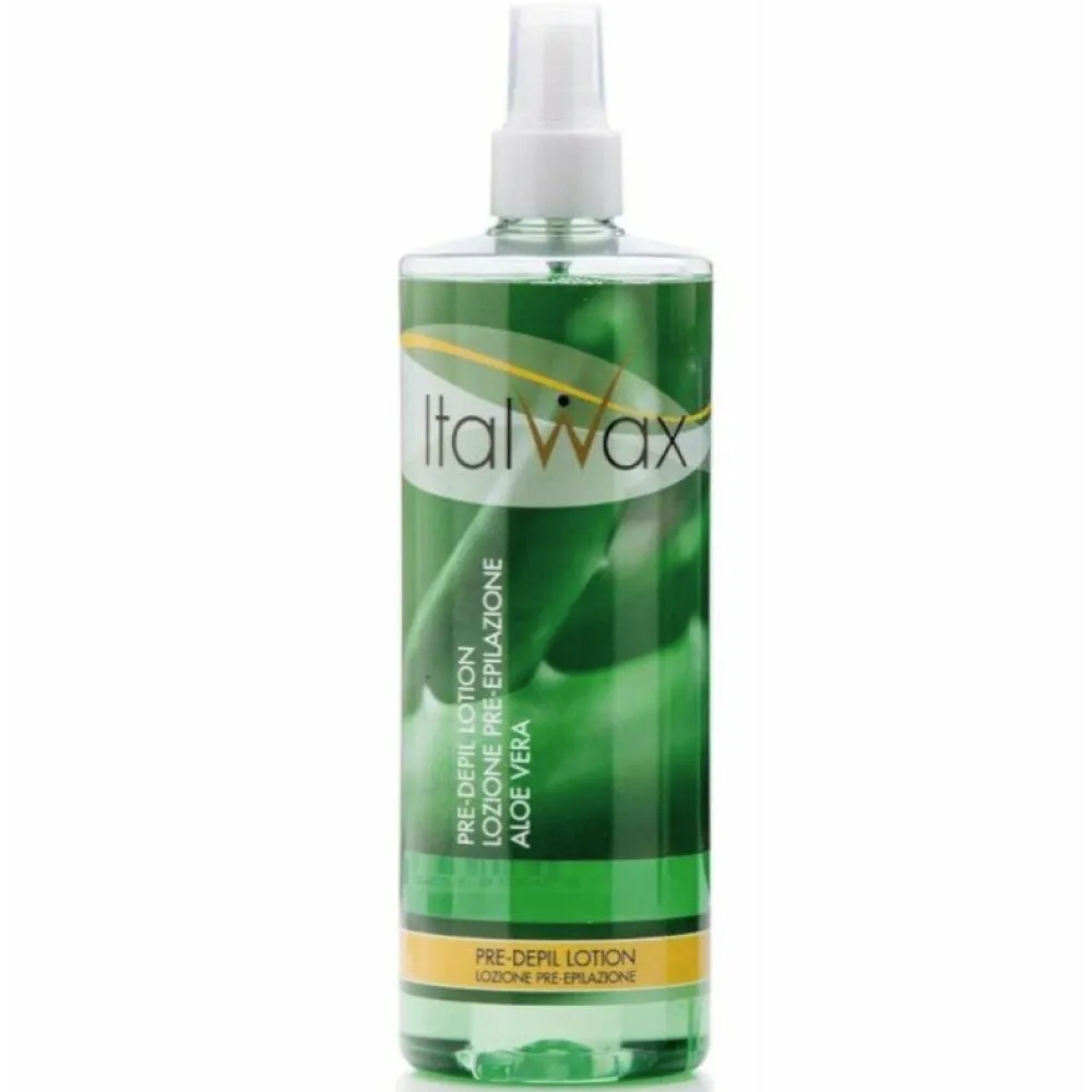 ItalWax PRE-DEPIL losjonas ALOE VERA prieš depiliaciją, su alaviju, 500 ml (BRLS6196)