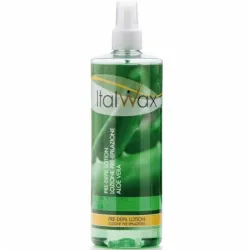 ItalWax PRE-DEPIL losjonas ALOE VERA prieš depiliaciją, su alaviju, 500 ml
