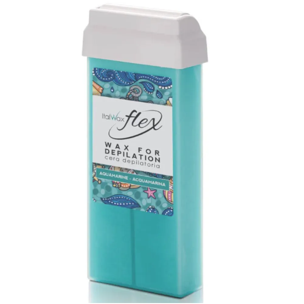 ItalWax FLEX Aquamarine - Aquamarine minkštas vaškas, 100 ml (BRL73033)