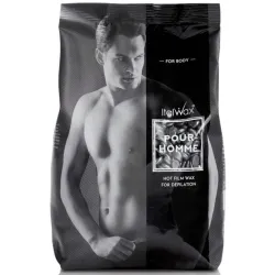 ItalWax Hot Film Wax Pour HOMME - Skaidrus plėvelinis vaškas vyrams, 1000gr.