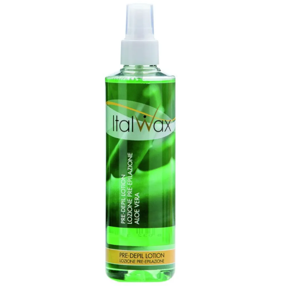 ItalWax PRE-DEPIL losjonas ALOE VERA – losjonas prieš depiliaciją su alaviju, 250 ml