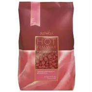 ItalWax Hot Film Wax ROSE - Skaidrus plėvelinis vaškas ROSE, 1000 g