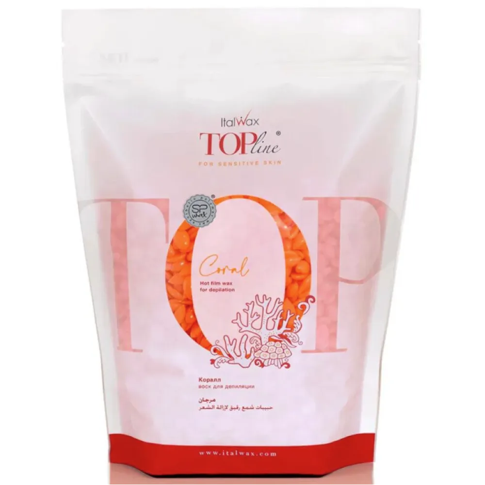 ItalWax Top Formula CORAL – karštasis plėvelinis vaškas granulėse, 750gr.