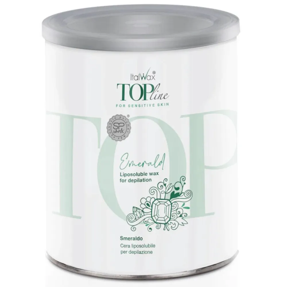 ItalWax Top Line Emerald – minkštas vaškas „Smaragdas“, 800 ml (02-1954)