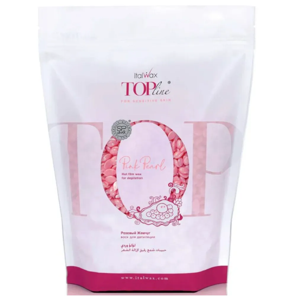 Italwax Top Formula PINK PEARL – karštas plėvelinis vaškas granulėmis, 750 g. (BRL72029)