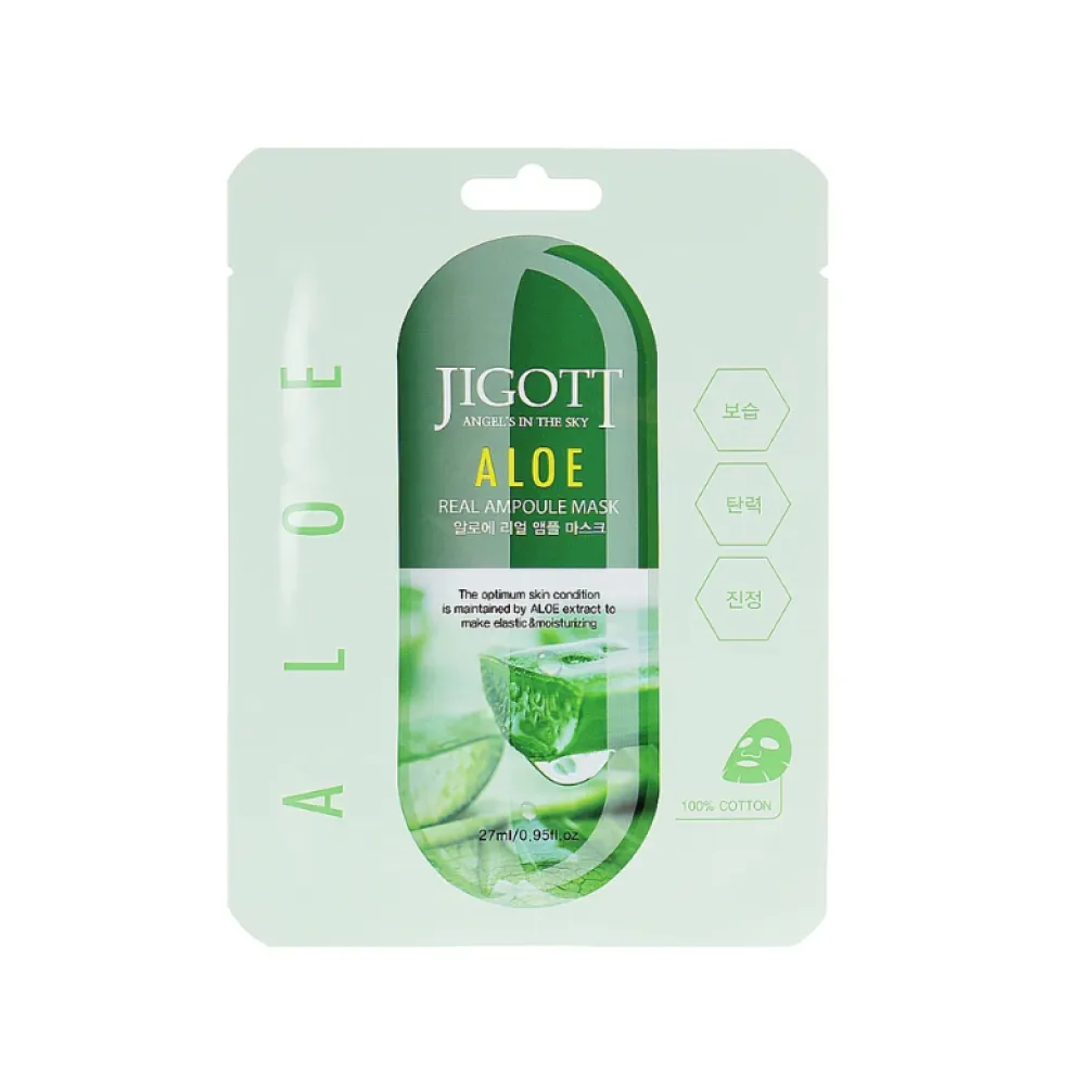 Jigott Aloe Vera Real Ampoule Mask, 27ml (280269-1)