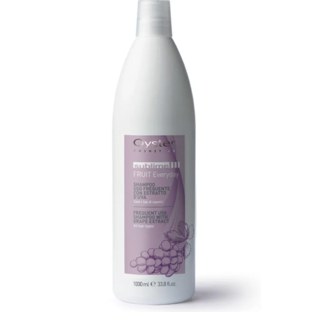 Oyster FRUIT SUBLIME vynuogių ekstrakto šampūnas – kasdienis šampūnas, 1000 ml (oyster-grape-sh)