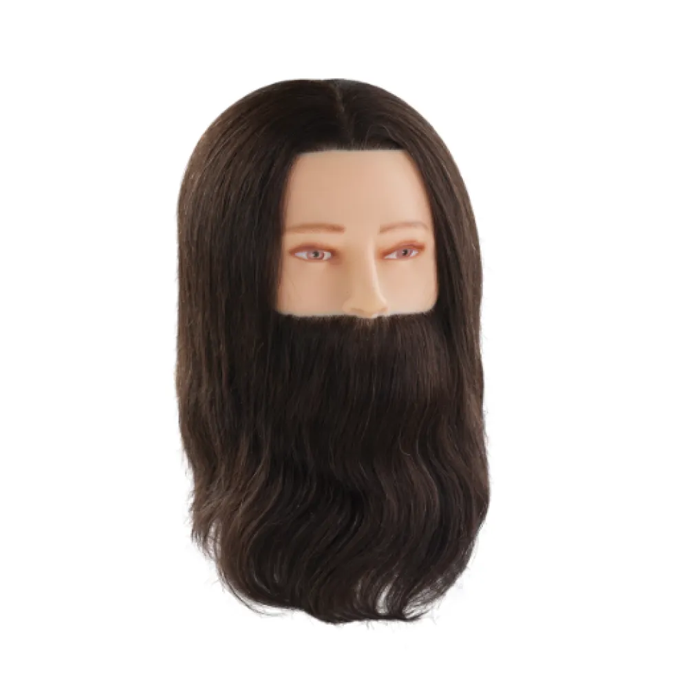 Manekeno galva/manekenas GENTLEMAN / PAUL su natūraliais plaukais ir barzda